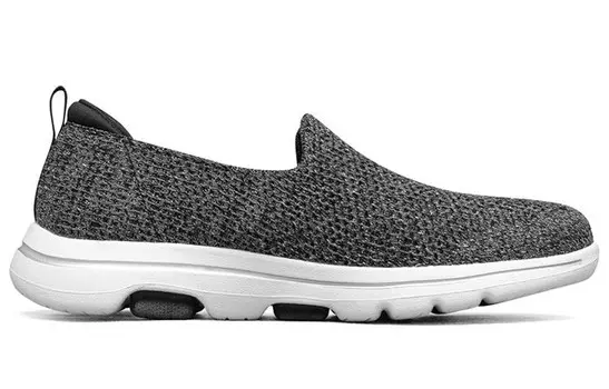 Кроссовки Go Walk 5 Lifestyle женские с низким верхом серо-белые Skechers