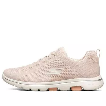 Кроссовки go walk 5 low-top 'light pink beige' Skechers, розовый
