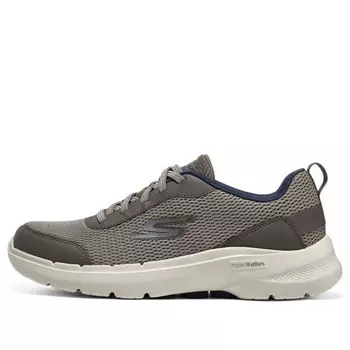 Кроссовки go walk 6 'beige khaki' Skechers, черный