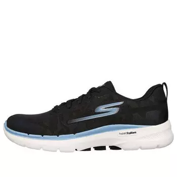 Кроссовки go walk 6 'black blue white' Skechers, черный