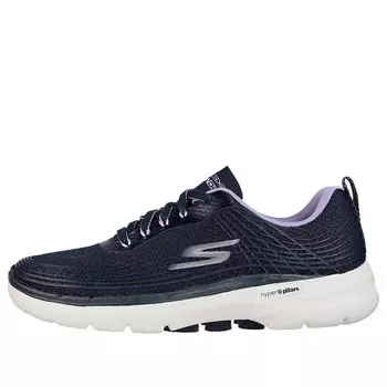 Кроссовки go walk 6 'black purple' Skechers, синий