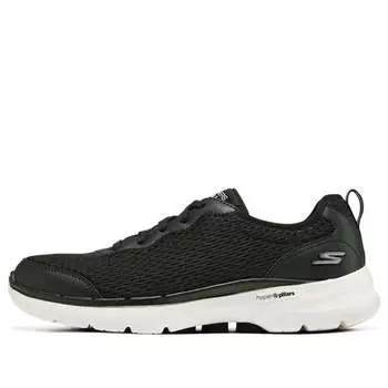 Кроссовки go walk 6 'black white' Skechers, черный