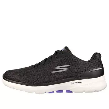 Кроссовки go walk 6 'black white' Skechers, черный