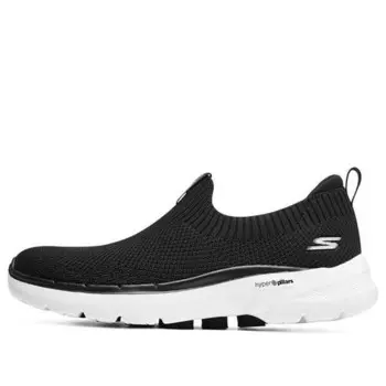 Кроссовки go walk 6 'black white' Skechers, черный