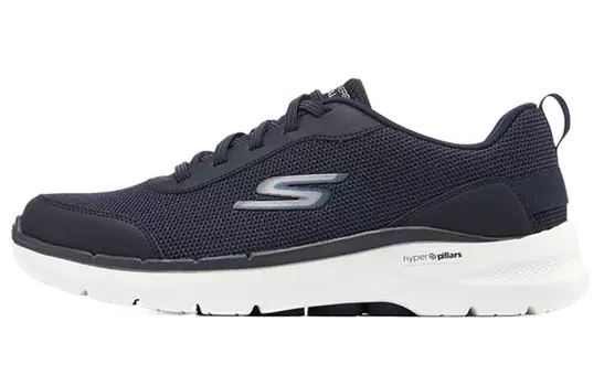 Кроссовки Go Walk 6 для бега мужские с низким верхом темно-синие Skechers