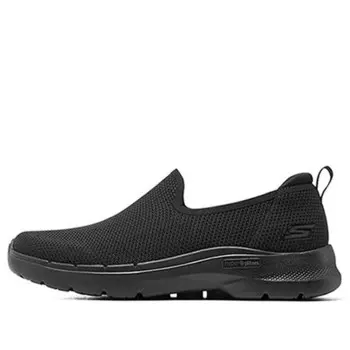Кроссовки go walk 6 first class slip on 'pure black' Skechers, черный