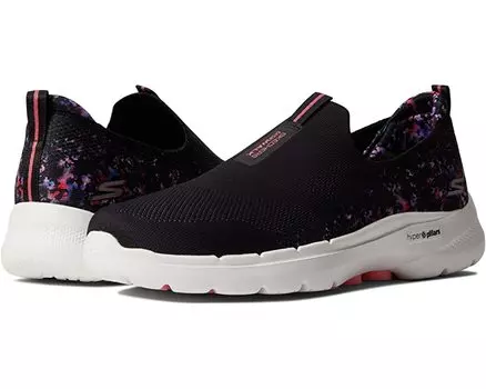 Кроссовки Go Walk 6 - Floral Sunrise SKECHERS Performance, черный