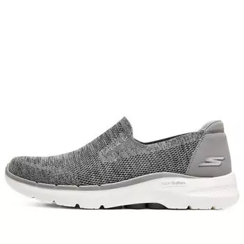 Кроссовки go walk 6 'grey' Skechers, серый