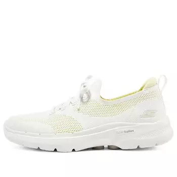 Кроссовки go walk 6 hyper burst 'white yellow' Skechers, белый