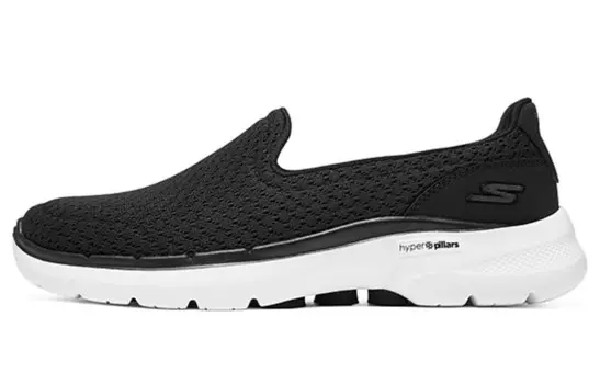 Кроссовки Go Walk 6 Lifestyle женские с низким верхом черного цвета Skechers