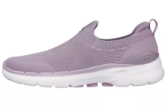 Кроссовки Go Walk 6 Lifestyle женские с низким верхом светло-фиолетового цвета Skechers
