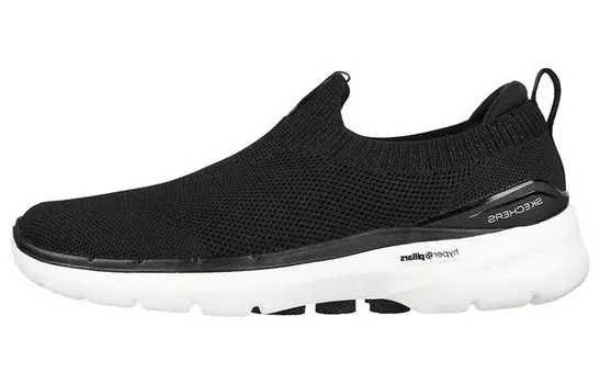 Кроссовки Go Walk 6 Lifestyle женские с низким верхом, черные/белые Skechers