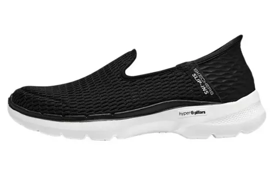 Кроссовки Go Walk 6 Lifestyle женские с низким верхом черного цвета Skechers