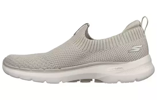 Кроссовки Go Walk 6 Lifestyle женские с низким верхом серые/белые Skechers