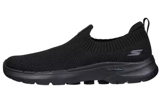 Кроссовки Go Walk 6 Lifestyle женские с низким верхом черного цвета Skechers