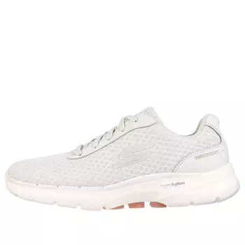 Кроссовки go walk 6 'light grey pink' Skechers, серый