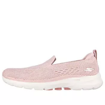 Кроссовки go walk 6 'pink white' Skechers, розовый