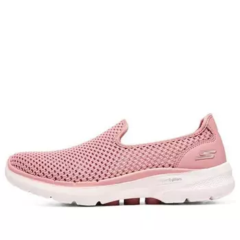 Кроссовки go walk 6 shoes 'pink white' Skechers, розовый