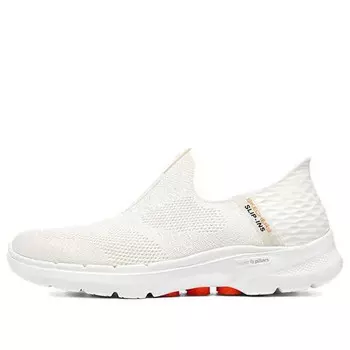 Кроссовки go walk 6 slip in fabulous view 'off white' Skechers, белый