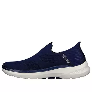 Кроссовки go walk 6 slip-ins 'navy' Skechers, синий