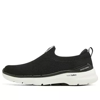 Кроссовки go walk 6 warnock mens slip on 'black' Skechers, черный