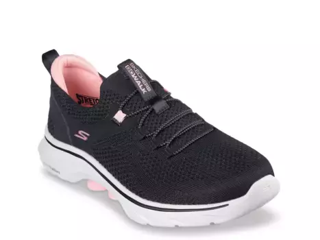 Кроссовки GO WALK 7 Abie Slip-On Sneaker Skechers, черный/розовый