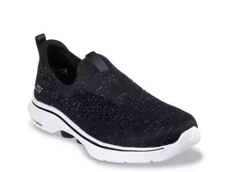 Кроссовки GO Walk 7 Blink Slip-On Sneaker Skechers, черно-белый