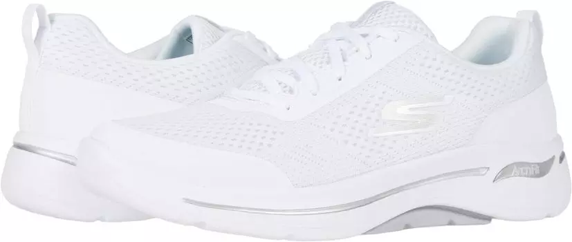 Кроссовки Go Walk Arch Fit - 124404 SKECHERS Performance, цвет White/Silver