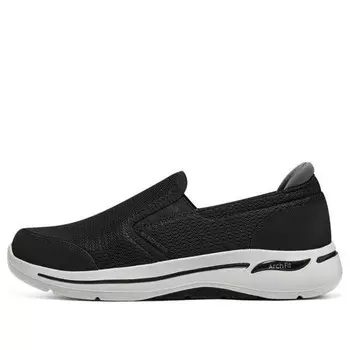 Кроссовки go walk arch fit 'black grey' Skechers, черный