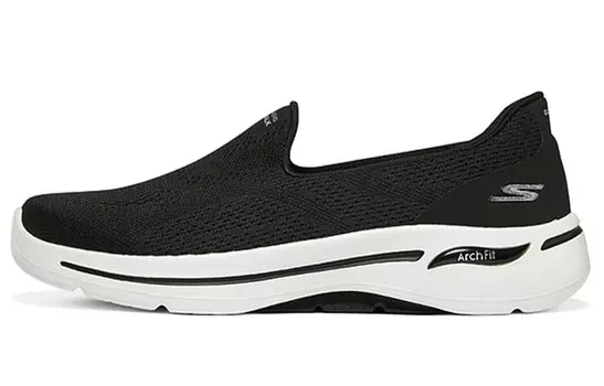 Кроссовки Go Walk Arch Fit Lifestyle женские с низким верхомSkechers, черные/белые
