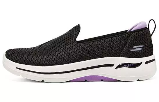 Кроссовки Go Walk Arch Fit Lifestyle женские с низким верхом Skechers, черные/белые