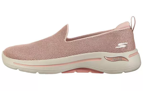 Кроссовки Go Walk Arch Fit Lifestyle женские с низким верхом розового цвета Skechers