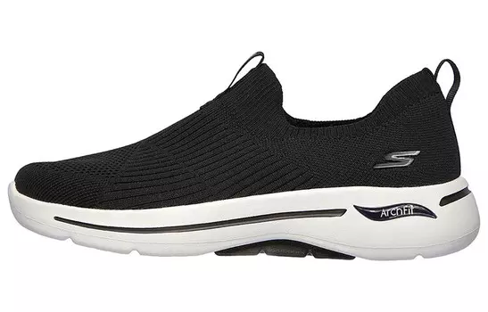 Кроссовки Go Walk Arch Fit Lifestyle женские с низким верхом, черные/белые Skechers