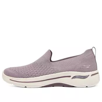 Кроссовки go walk arch fit slip on 'taupe purple' Skechers, розовый