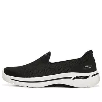 Кроссовки go walk arch fit slip on 'black' Skechers, черный