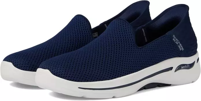 Кроссовки Go Walk Arch Fit Summer Views Hands Free Slip-Ins SKECHERS Performance, цвет Navy/White