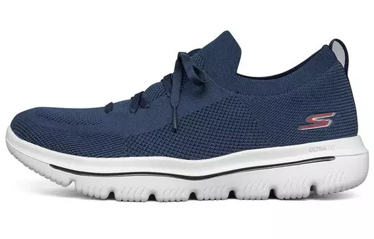 Кроссовки Go Walk Evolution Ultra Lifestyle для мужчин с низким верхом, темно-синие/черные/белые/красные Skechers
