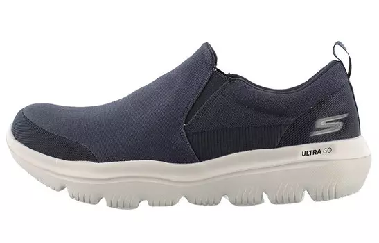 Кроссовки Go Walk Evolution Ultra Lifestyle для мужчин с низким верхом, темно-синие/серые Skechers