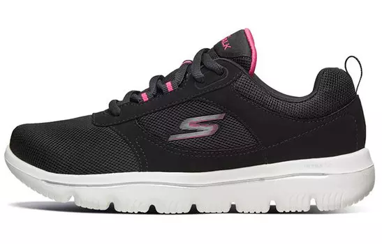 Кроссовки Go Walk Evolution Ultra Lifestyle женские с низким верхом, черные/пудровые Skechers
