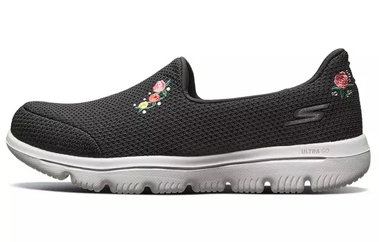 Кроссовки Go Walk Evolution Ultra Lifestyle женские с низким верхом, черные/белые Skechers