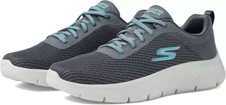 Кроссовки Go Walk Flex - Alani SKECHERS Performance, цвет Charcoal/Turquoise