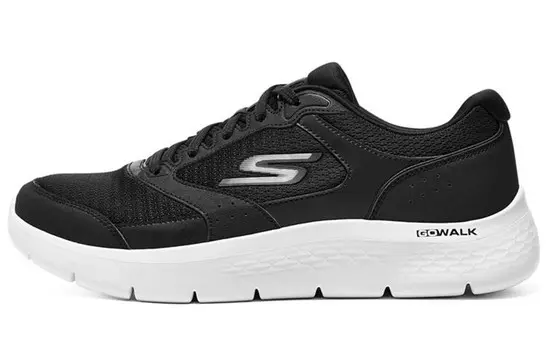 Кроссовки Go Walk Flex Lifestyle для мужчин с низким верхом черного/белого цвета Skechers