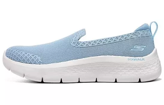 Кроссовки Go Walk Flex Lifestyle женские с низким верхом белого/королевского синего/папоротникового зеленого цвета Skechers