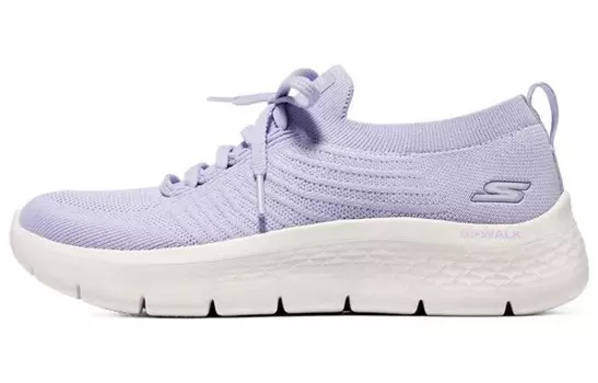 Кроссовки Go Walk Flex Lifestyle женские с низким верхом, белые/фиолетовые Skechers