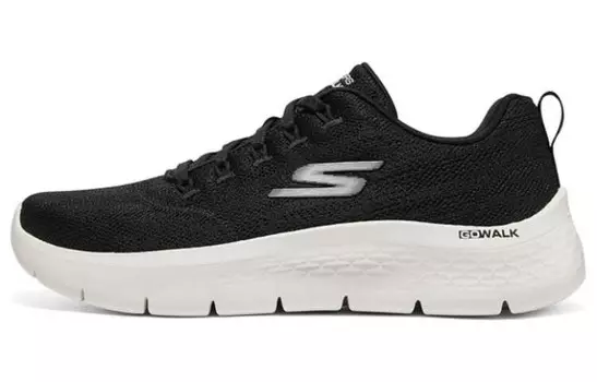 Кроссовки Go Walk Flex Lifestyle женские с низким верхом, черные/белые Skechers