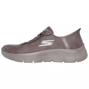 Кроссовки Go Walk Flex Lifestyle женские с низким верхом коричневого цвета Skechers