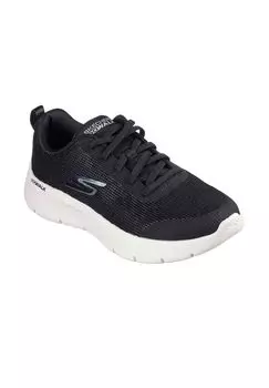 Кроссовки Go Walk Flex "Viva", язычок, эмблема, женские SKECHERS, цвет Bkw