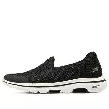 Кроссовки go walk shoes 'black white' Skechers, черный