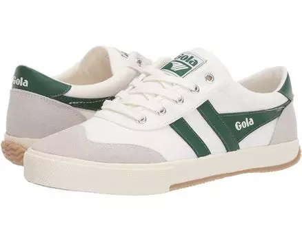 Кроссовки Gola Badminton, цвет Off-White/Green