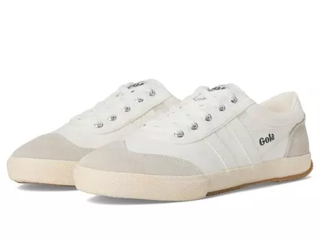 Кроссовки Gola Badminton, цвет Off White/Off White/Evergreen